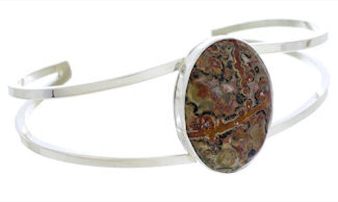 Leopard Skin Genuine Sterling Silver Navajo Cuff Bracelet BW77046